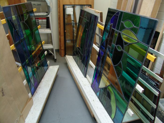 Glas in lood staat klaar voor isolatie
